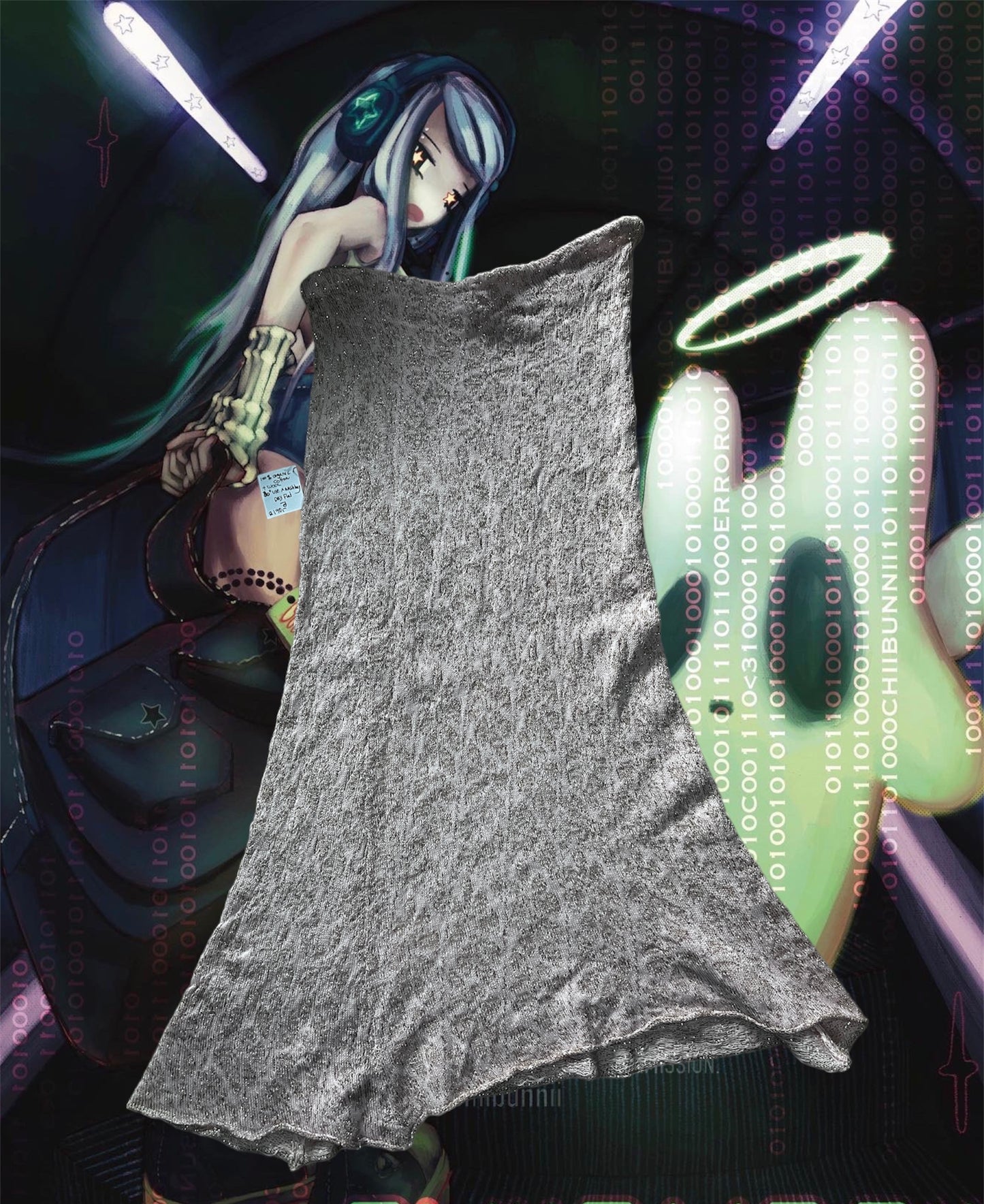 Kat. K Machine Knitted Skirt S