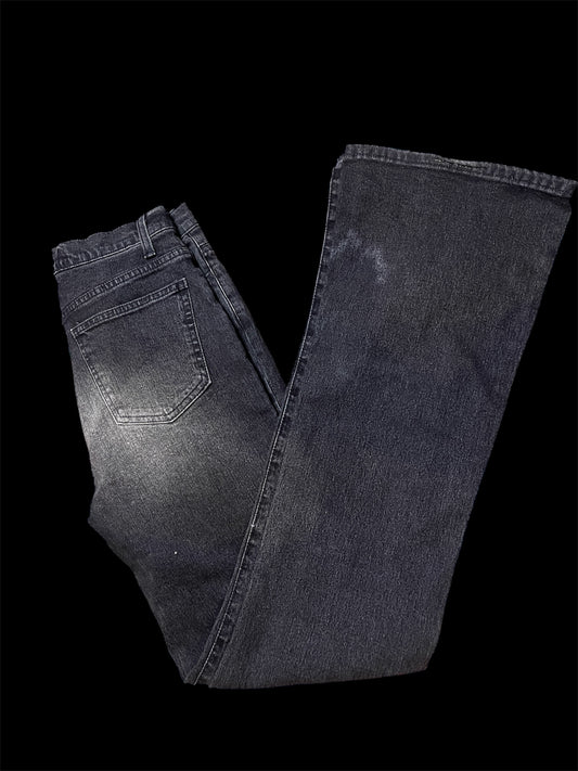 Dark grey mid-waist jeans #11284