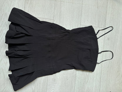 Vintage Funkie Asymmetric Strappy Midi Dress #13224