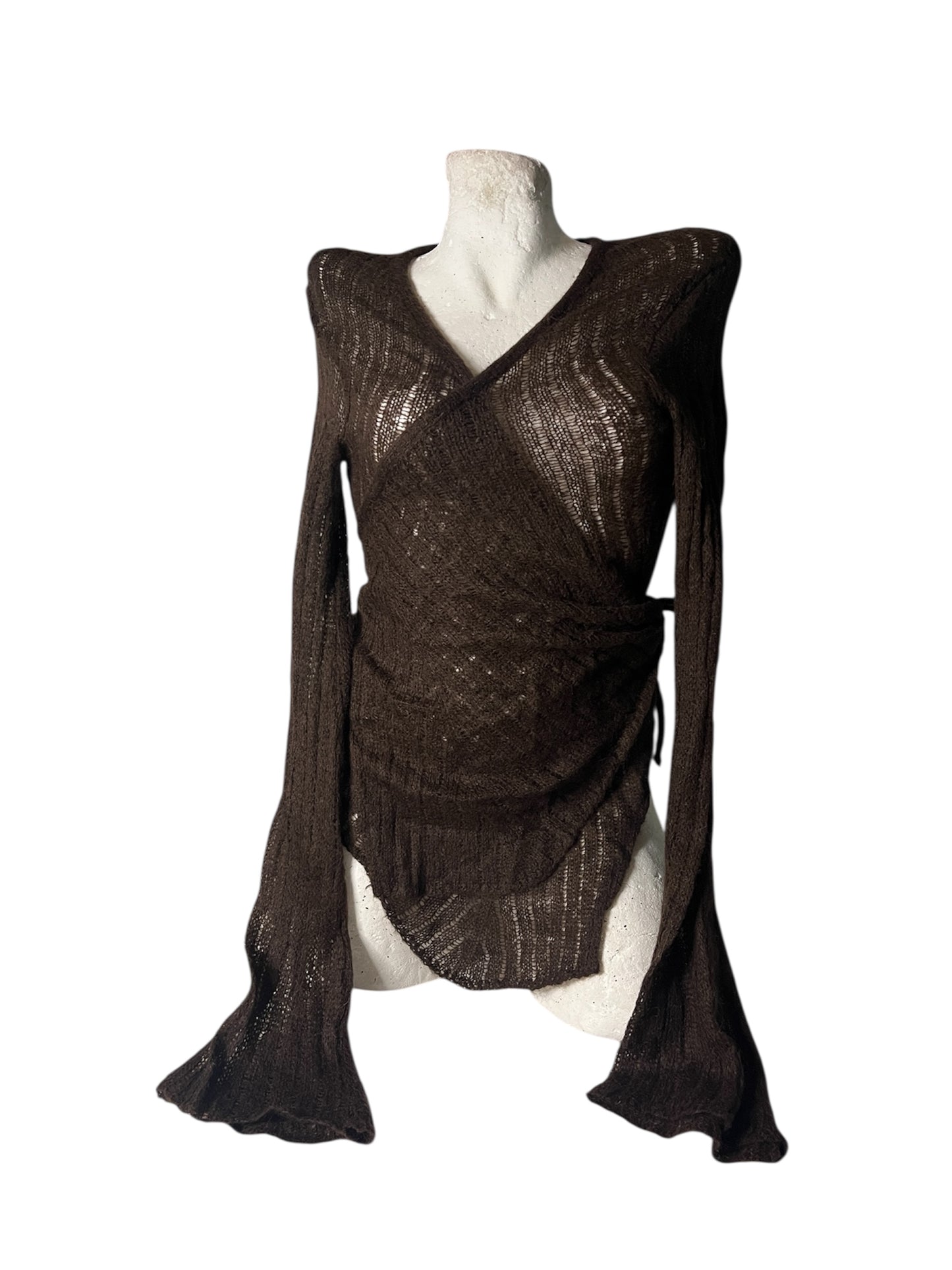 Sheer wrap top #11311