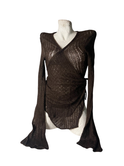 Sheer wrap top #11311
