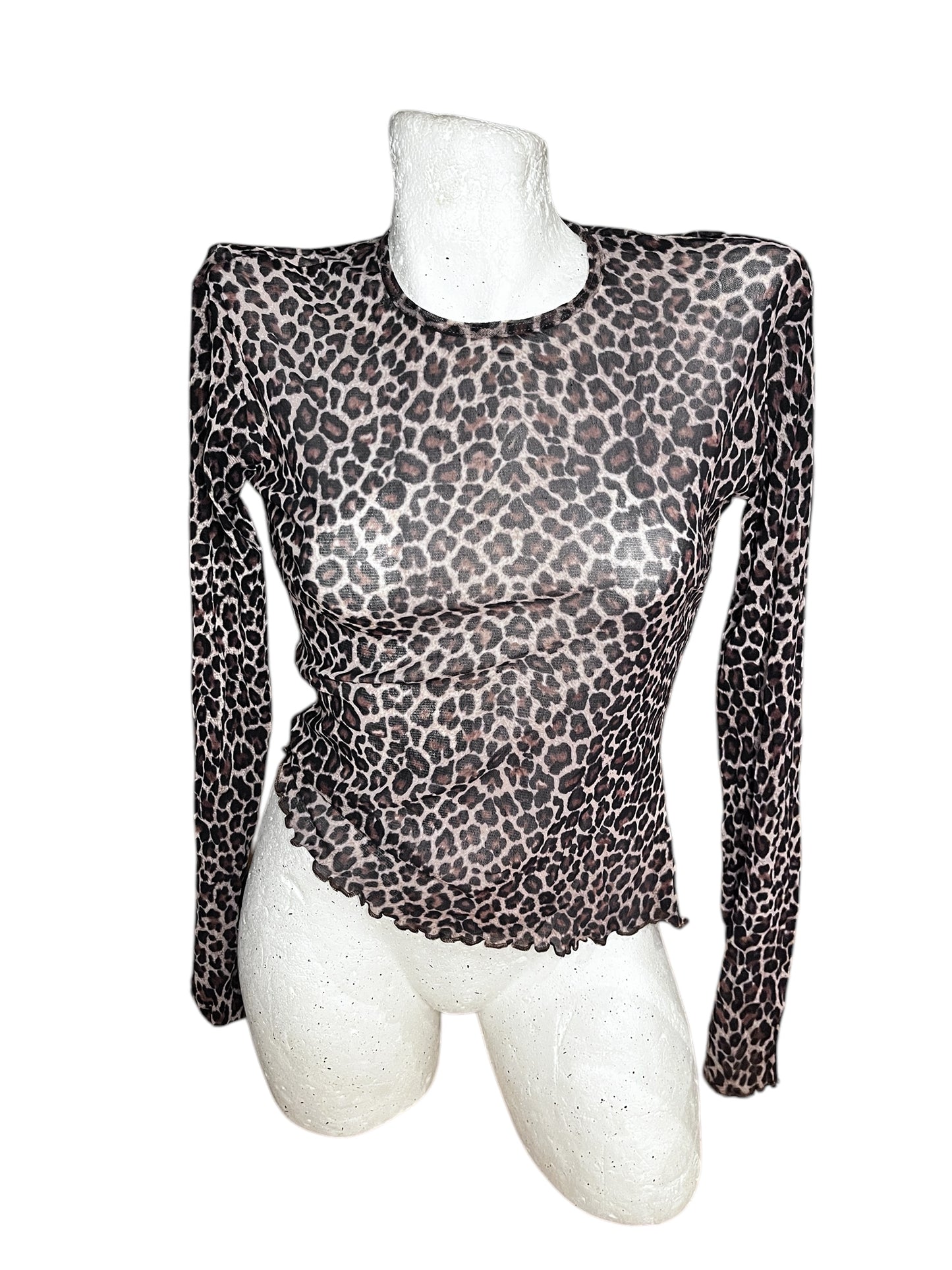 Cheetah Mesh Top #7463