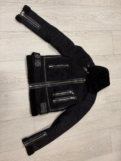 Faux Shearling Aviator Jacket #13323