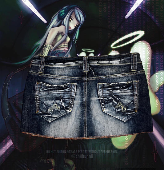 Mini Denim Skirt 32 #1889