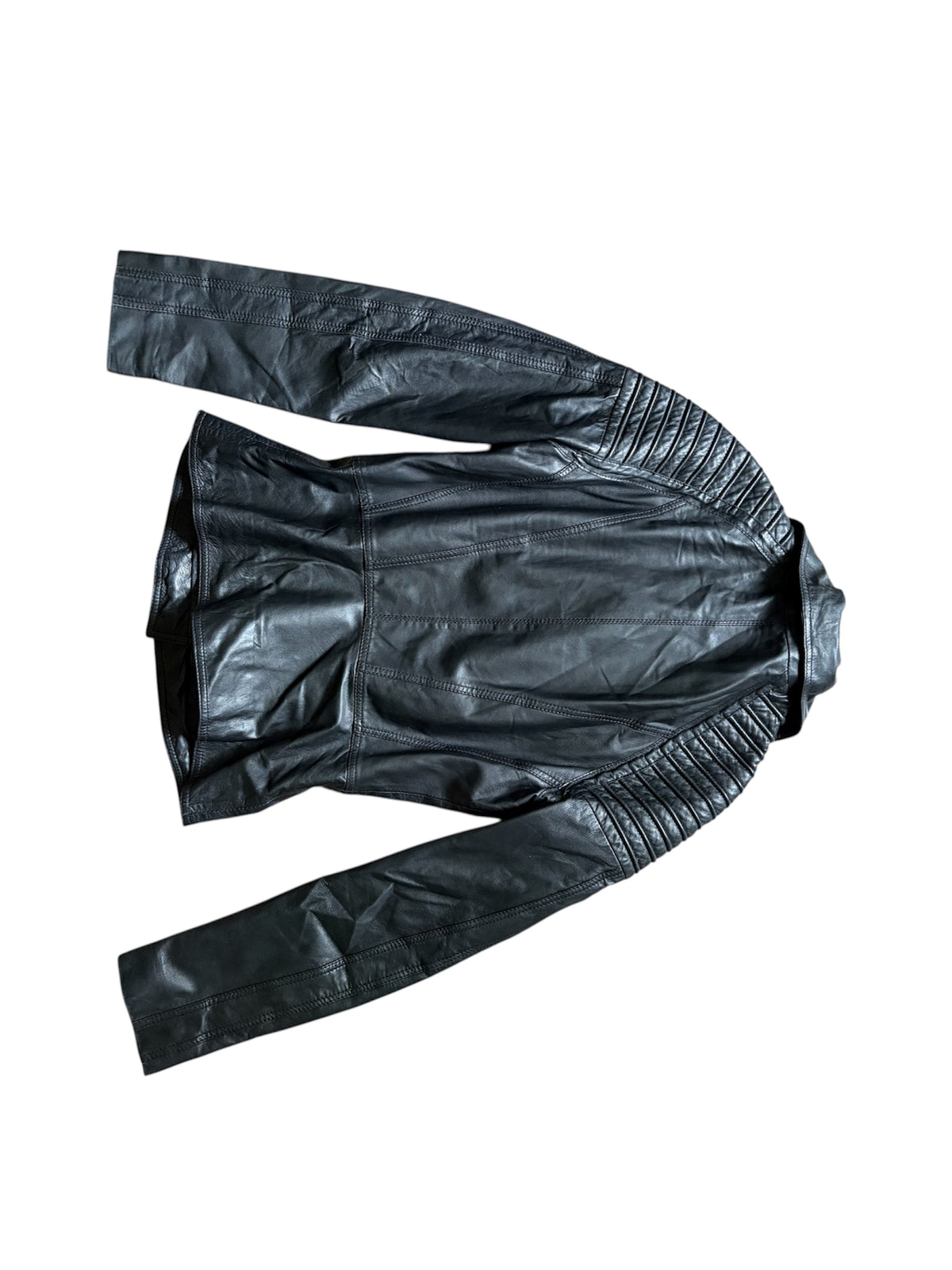 Marciano by Guess Black Lambskin Biker Jacket #13558