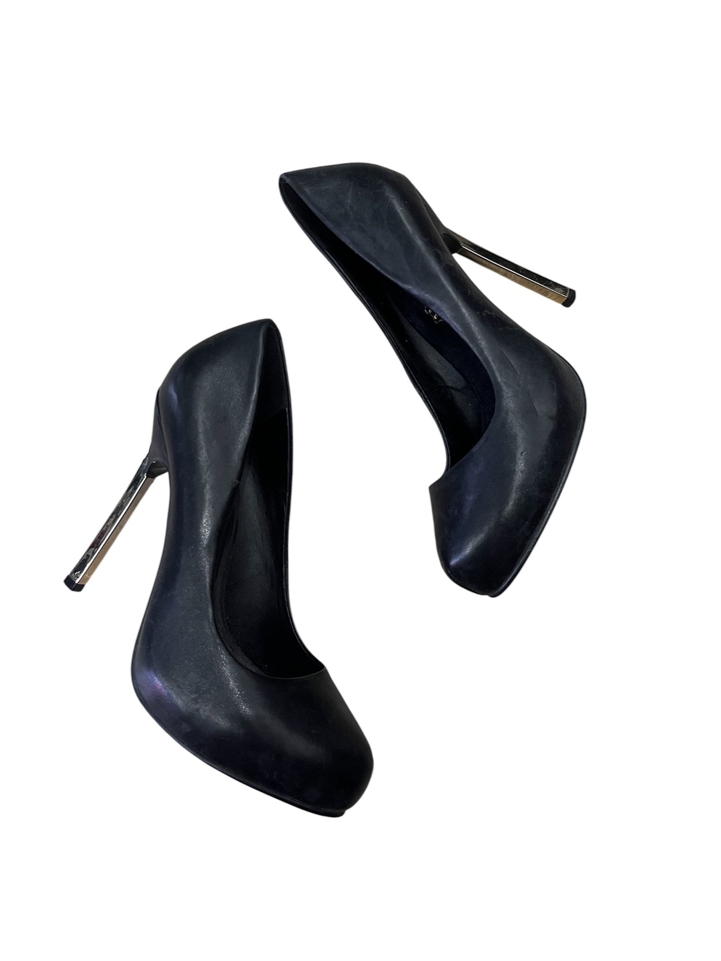 Aldo Leather Metal Heel Pumps