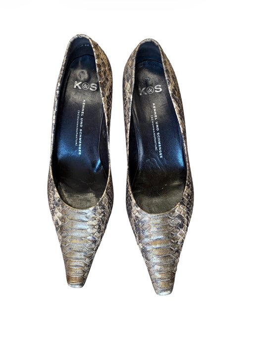 Kennel & Schmenger Snake-Effect Leather Pumps #13634