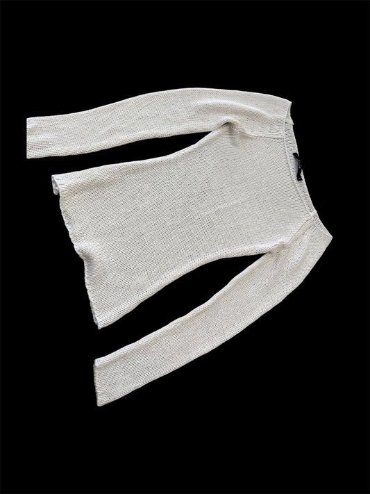 Cream Lightweight Knit Sweater #13000
