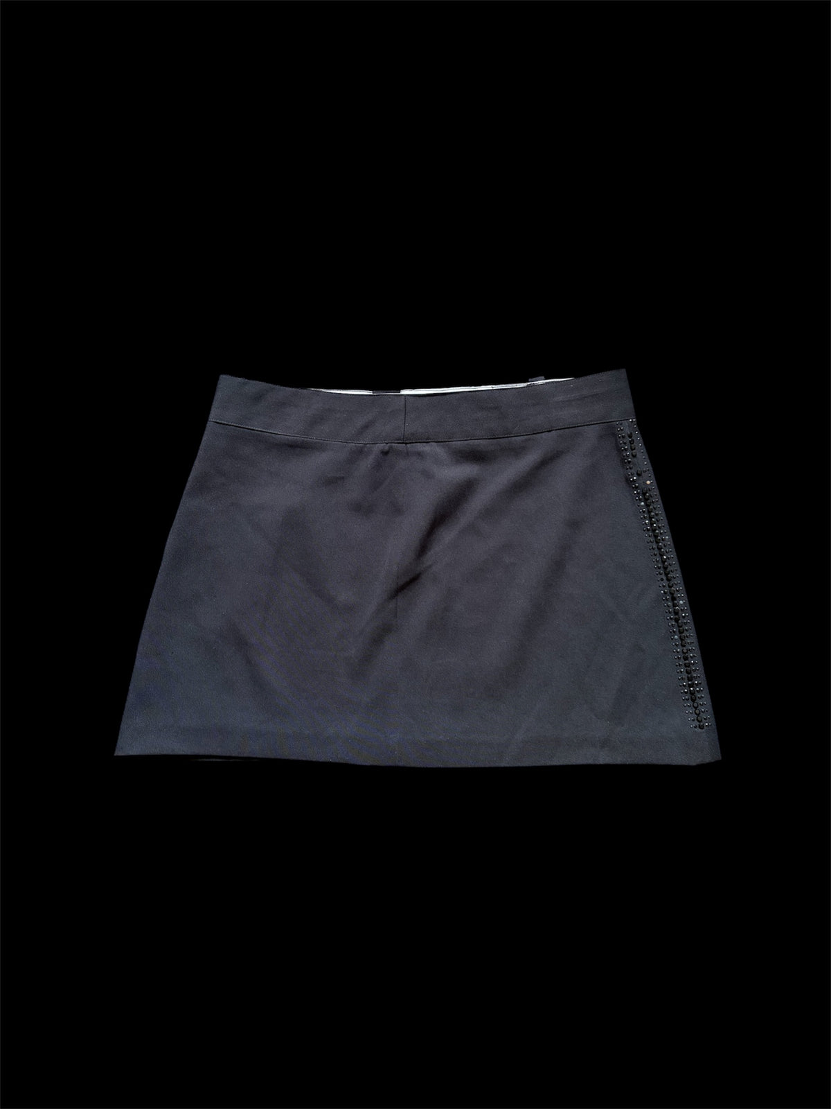 Extyn Rhinestone Black Mini Skirt #13545