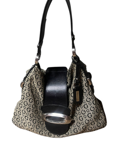Guess Monogram Buckle Shoulder Bag #12007