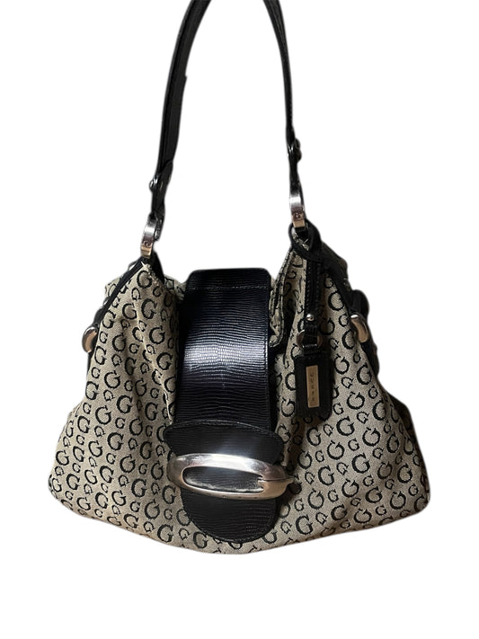 Guess Monogram Buckle Shoulder Bag #12007