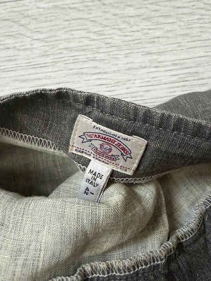 Vintage Armani Jeans Structured Grey Midi Dress #13227