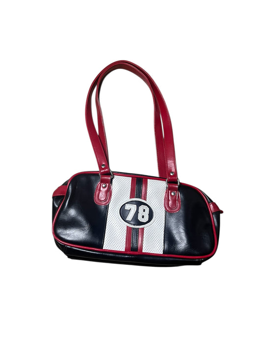 Y2K Racing Stripe Shoulder Bag #12036