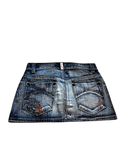 Mini Denim Skirt #7543