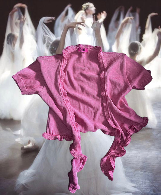 Pink Cotton Bolero XS/S #1679