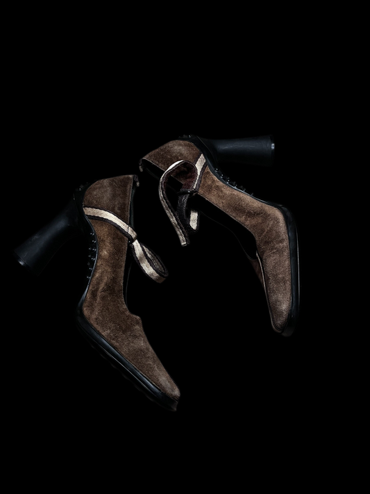 Unique Suede Leather Sporty Shoes 38 #6582