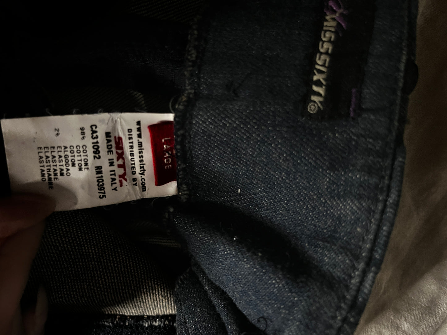 Miss Sixty Archive Denim Corset Top #11097