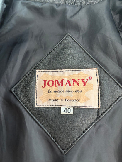 Vintage Jomany Longline Leather Jacket #12797