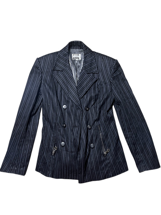 Iceberg Jeans Pinstripe Double-Breasted Blazer #12031