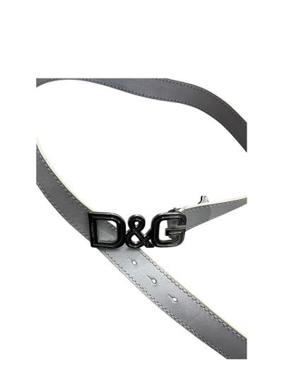 White Leather belt from Dolce & Gabbana, made in Italy #11312
