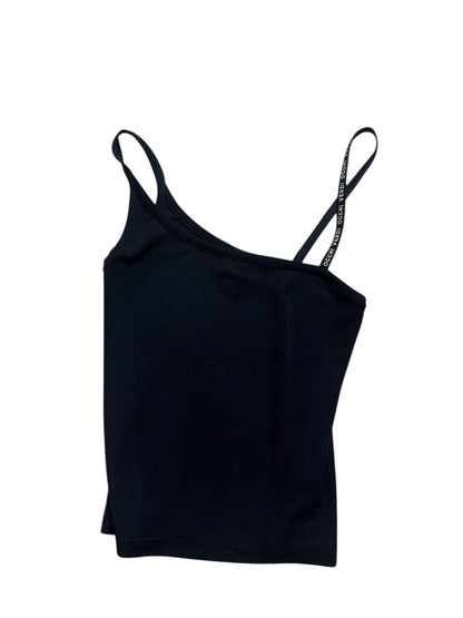 Black asymmetrical tank top #11358