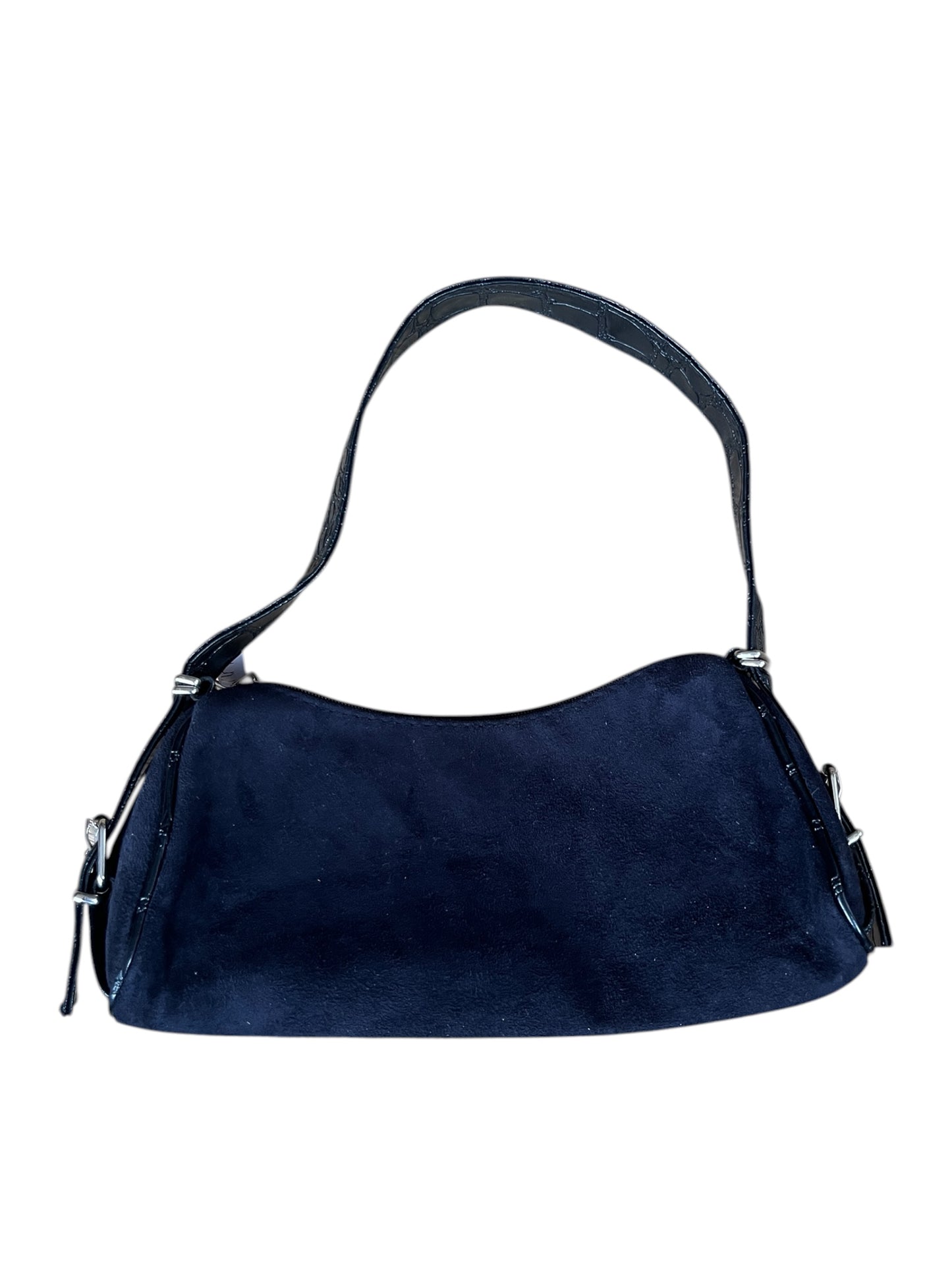 Dark Blue Suede Bag #12155