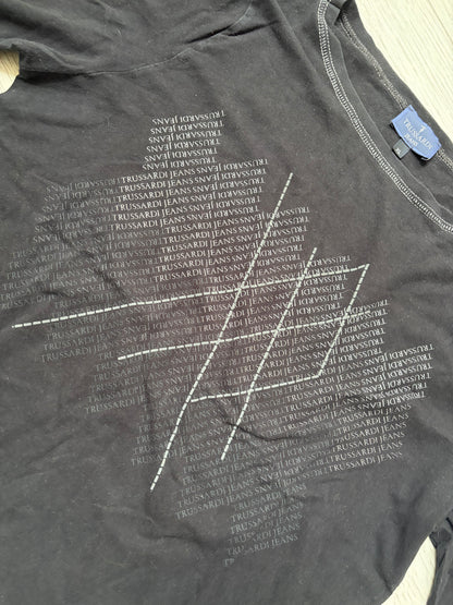 Trussardi Jeans Y2K Argyle Logo Top #13215