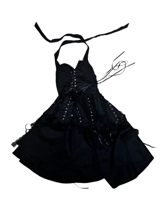Goth Halterneck Dress #7718