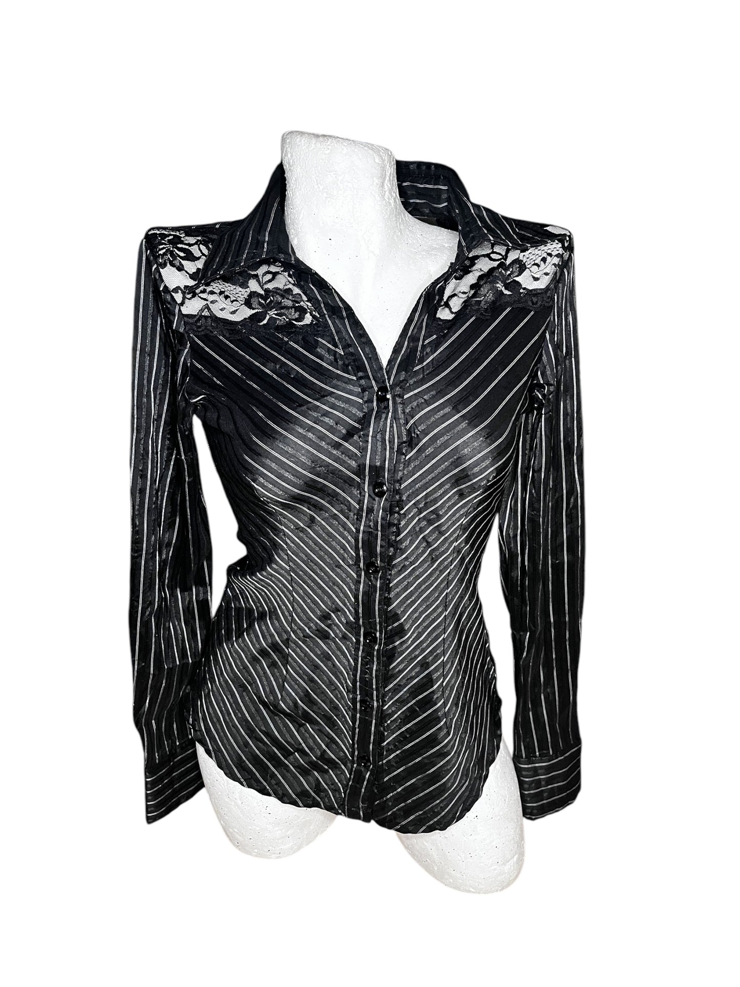 Gothic Pinstripe Shirt #7306