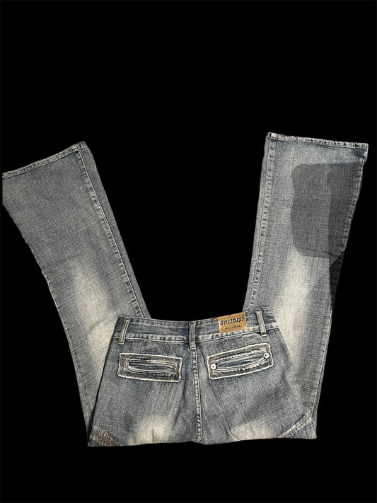 Low-rise flare jeans #12721