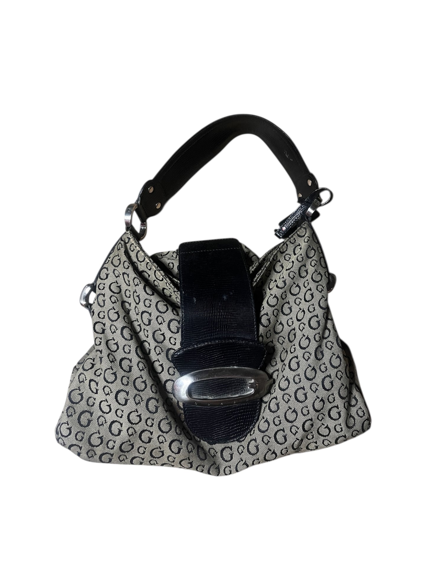 Guess Monogram Buckle Shoulder Bag #12007