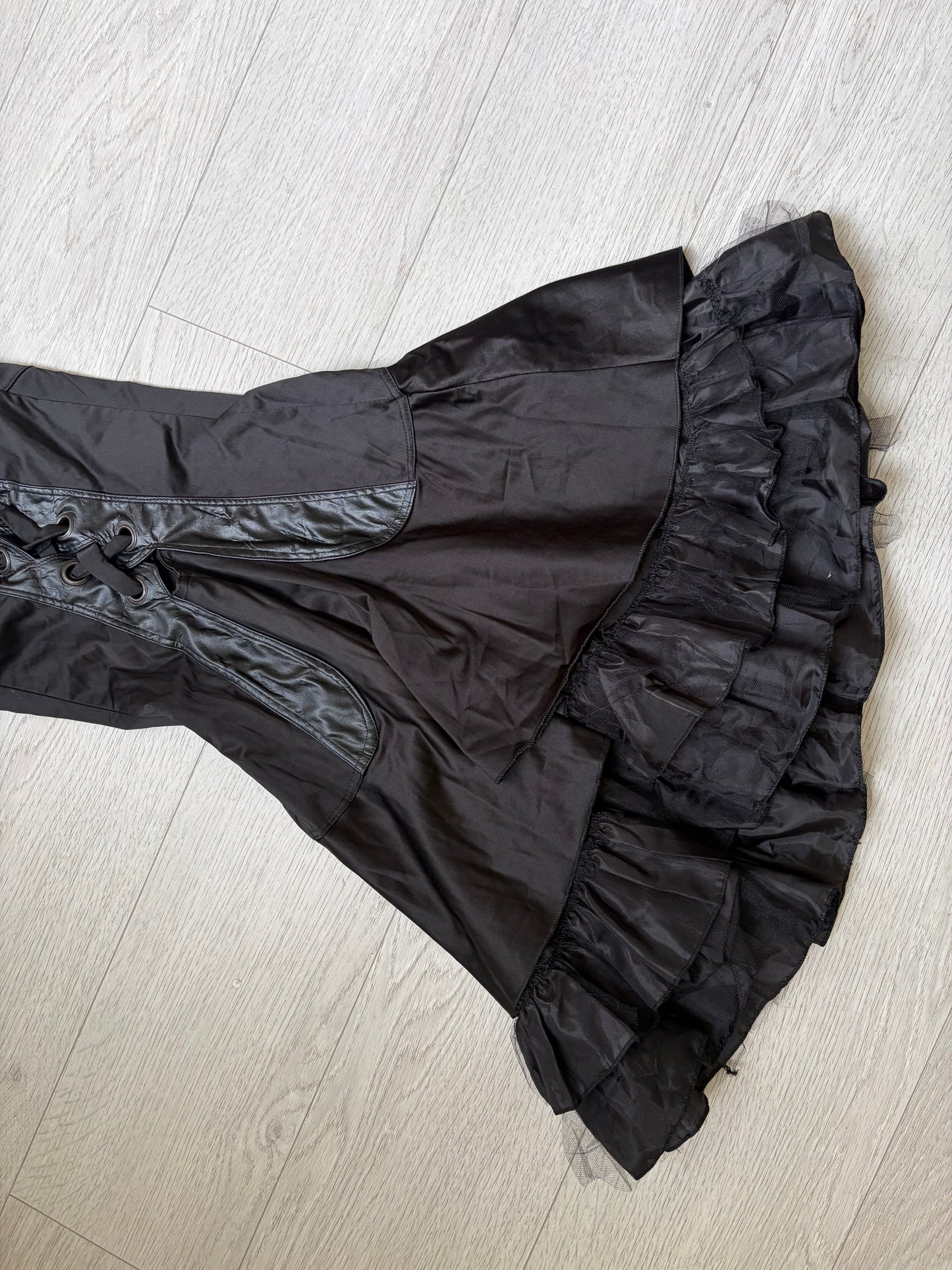 Rinascimento Y2K Corset Lace-Up Ruffle Dress #13205