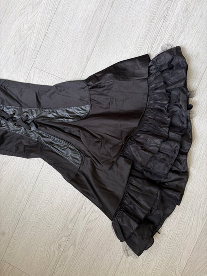 Rinascimento Y2K Corset Lace-Up Ruffle Dress #13205