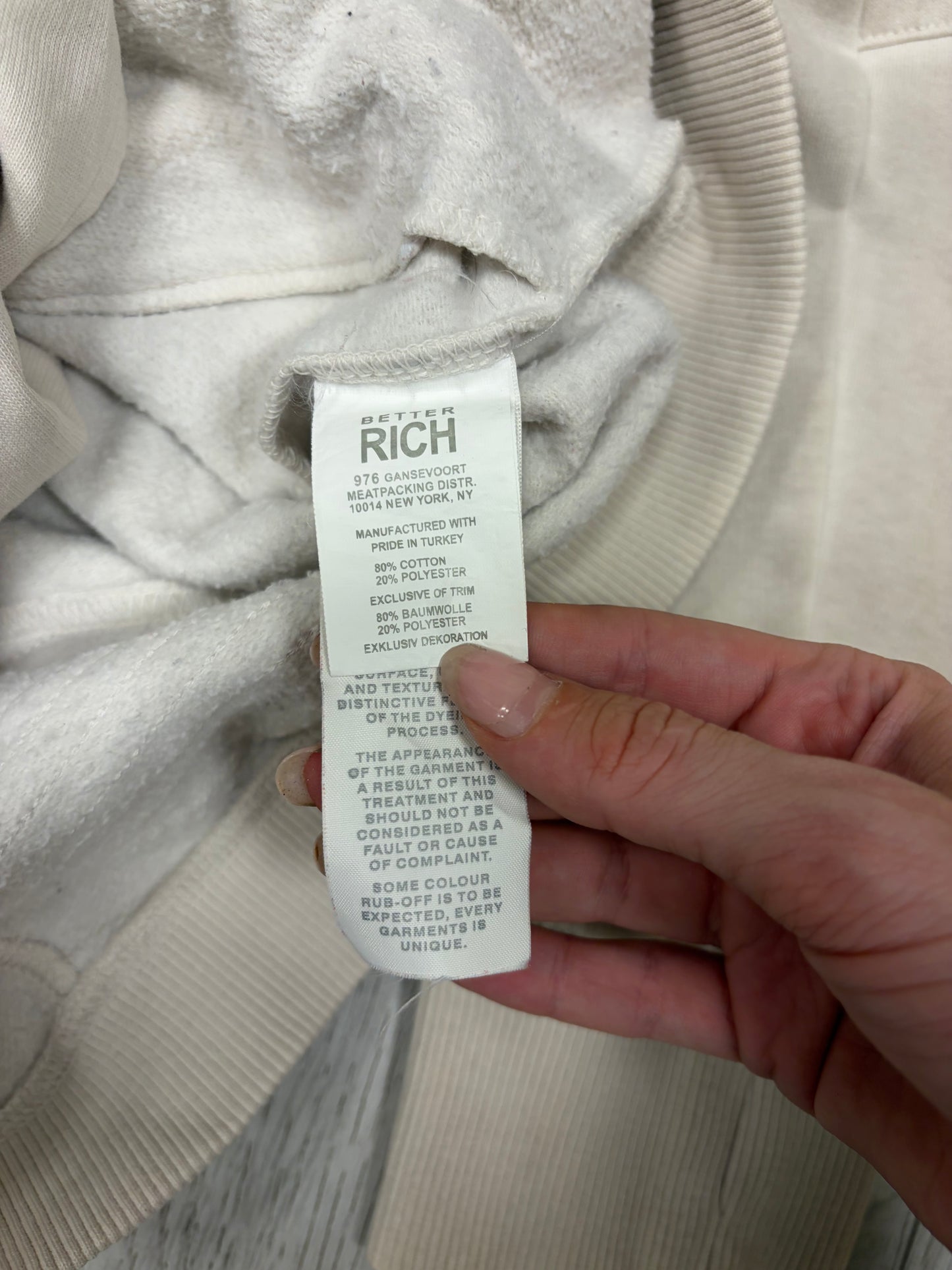 Better Rich Washed Biker Hoodie #13338