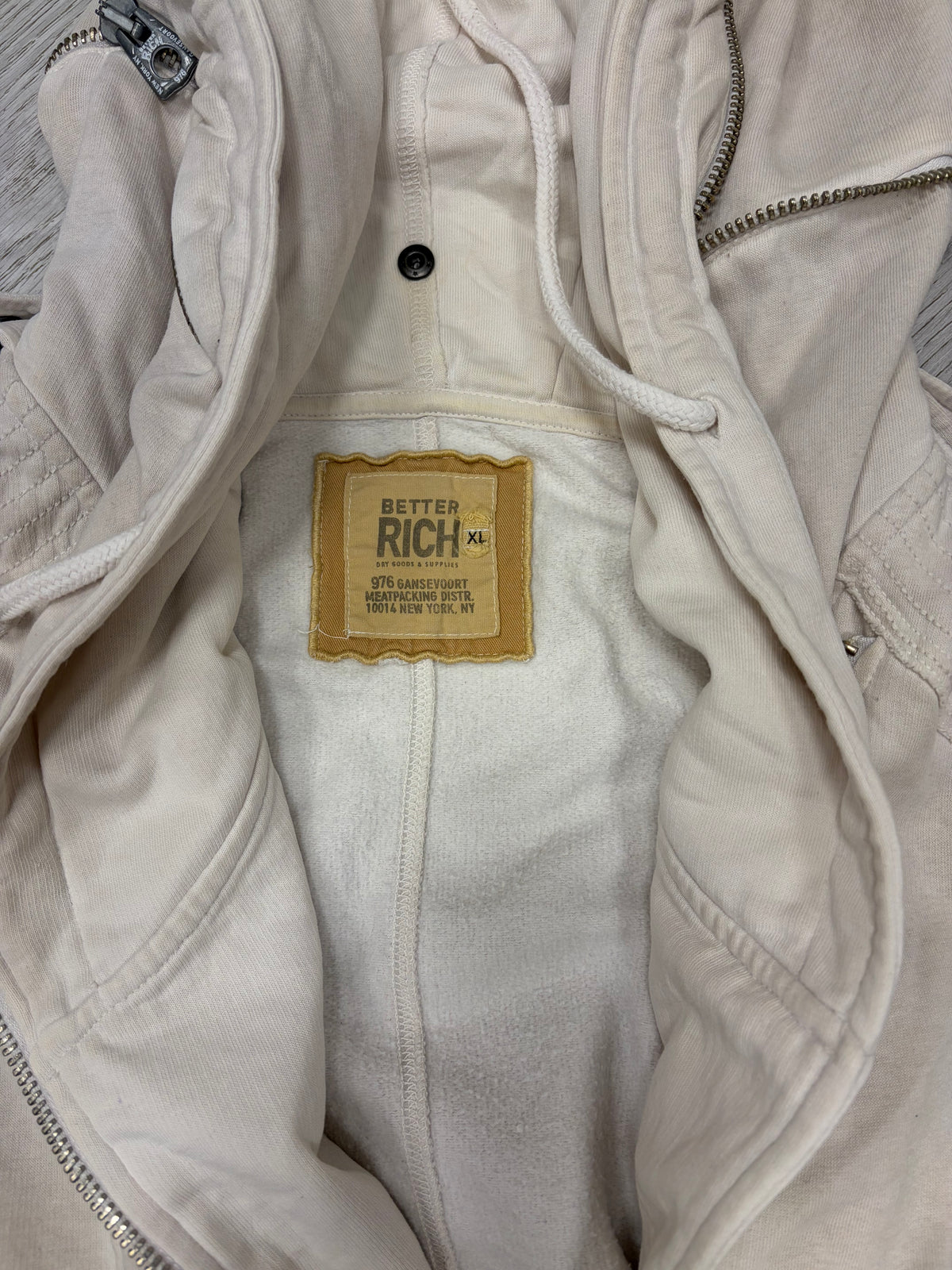 Better Rich Washed Biker Hoodie #13338