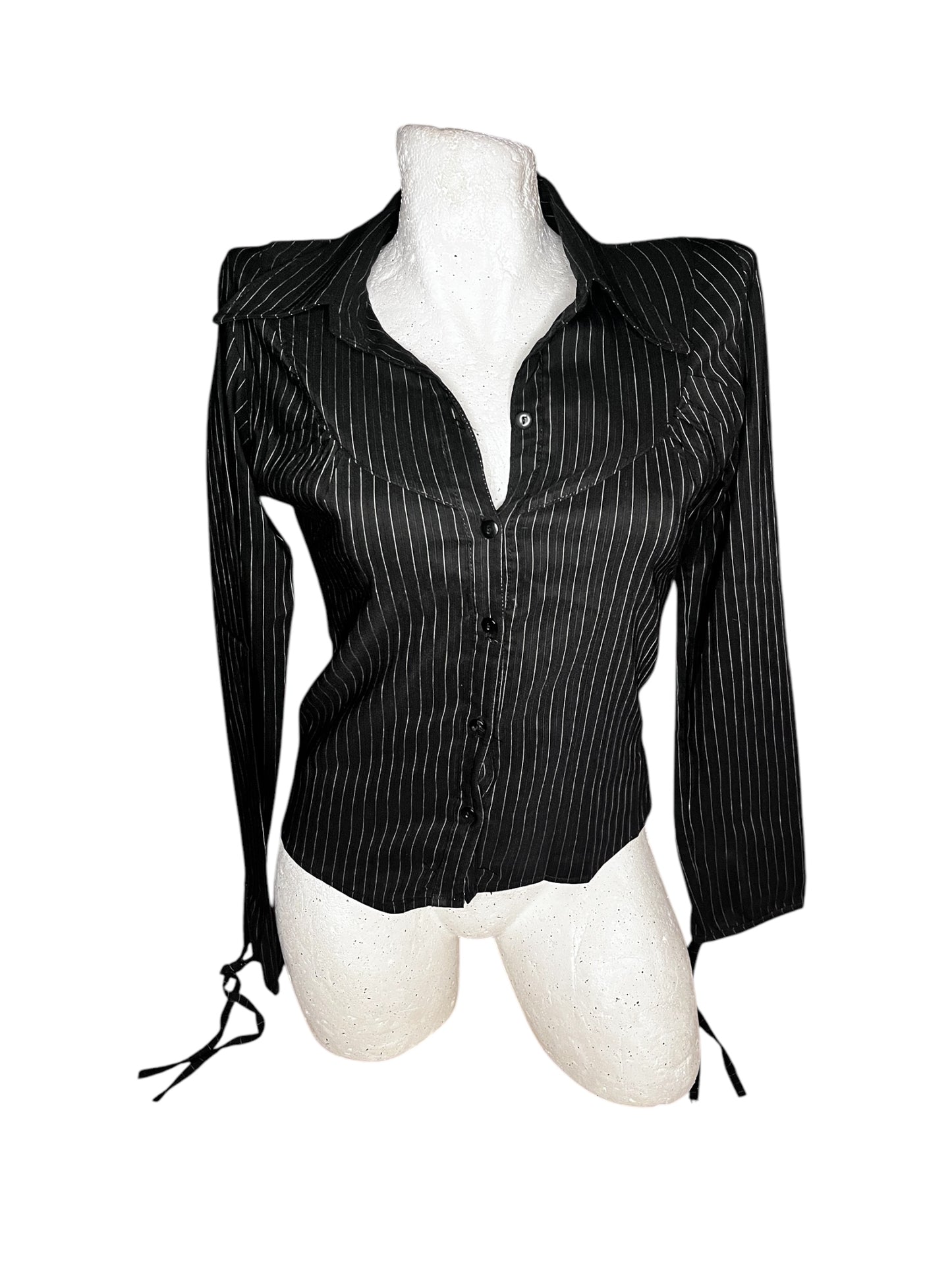 Fitted Pinstripe Shirt #7307