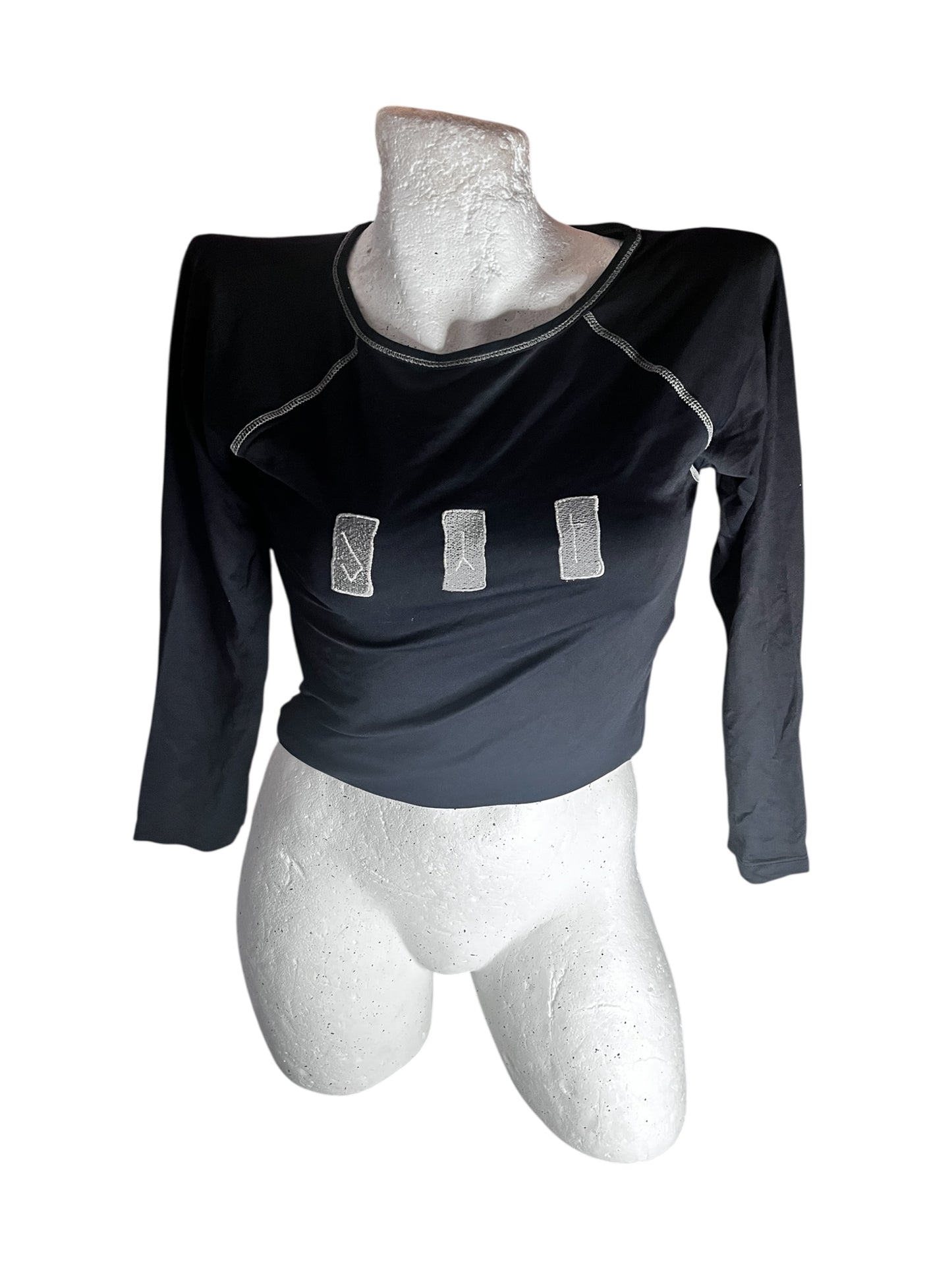 Longsleeve with Stitching and three Patches #9215