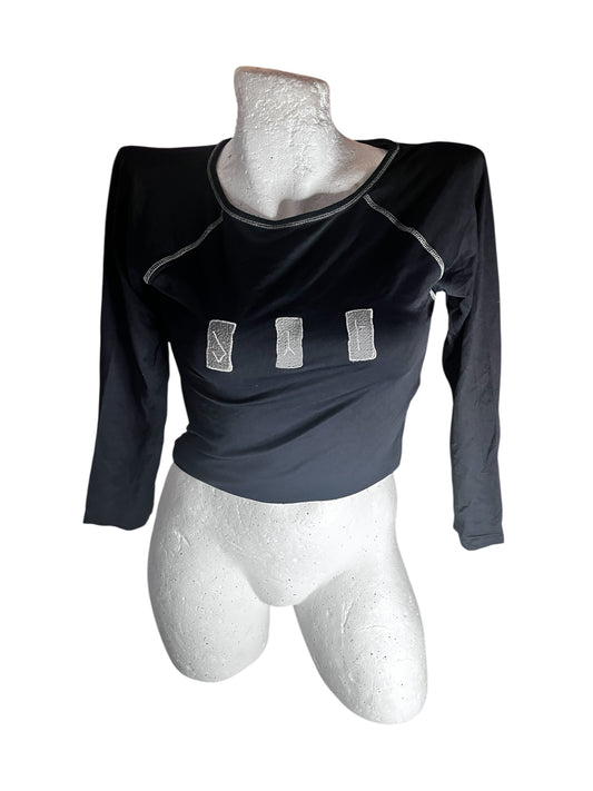Longsleeve with Stitching and three Patches #9215