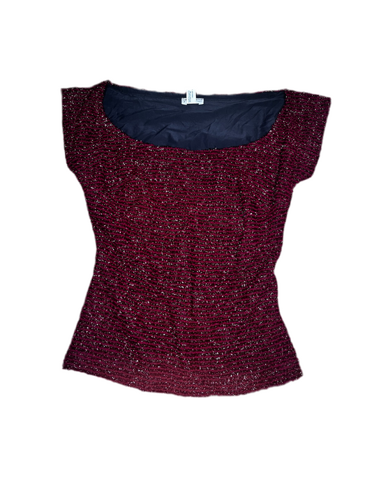 Red Sparkly Top #7882