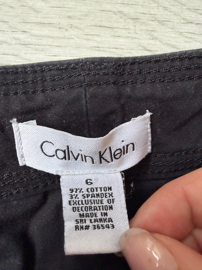 Vintage Calvin Klein Studded Black Mini Skirt #13223
