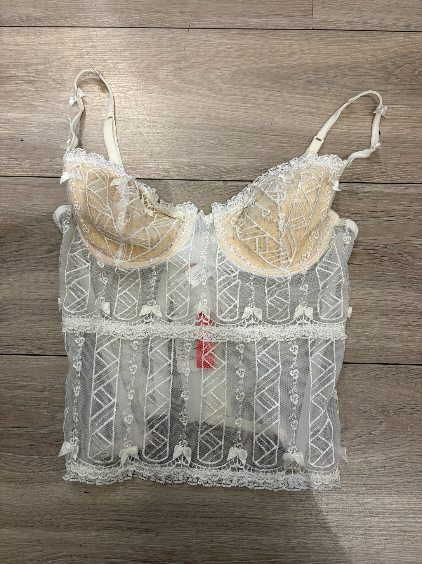 Deadstock Liberti Embroidered Lace Bustier #13312