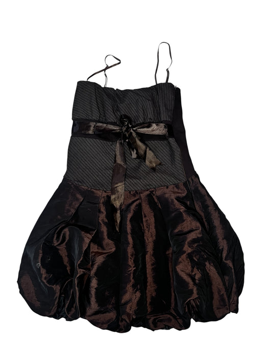 Two- Tone Bubble Hem Dress #9214
