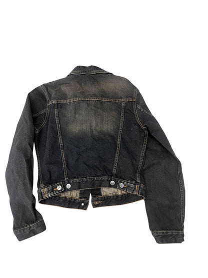 Washed cropped denim jacket #11385
