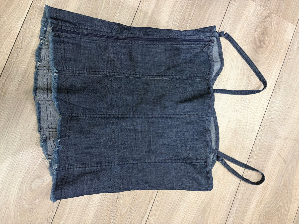 Rocca Jeans Denim Corset Top #13318