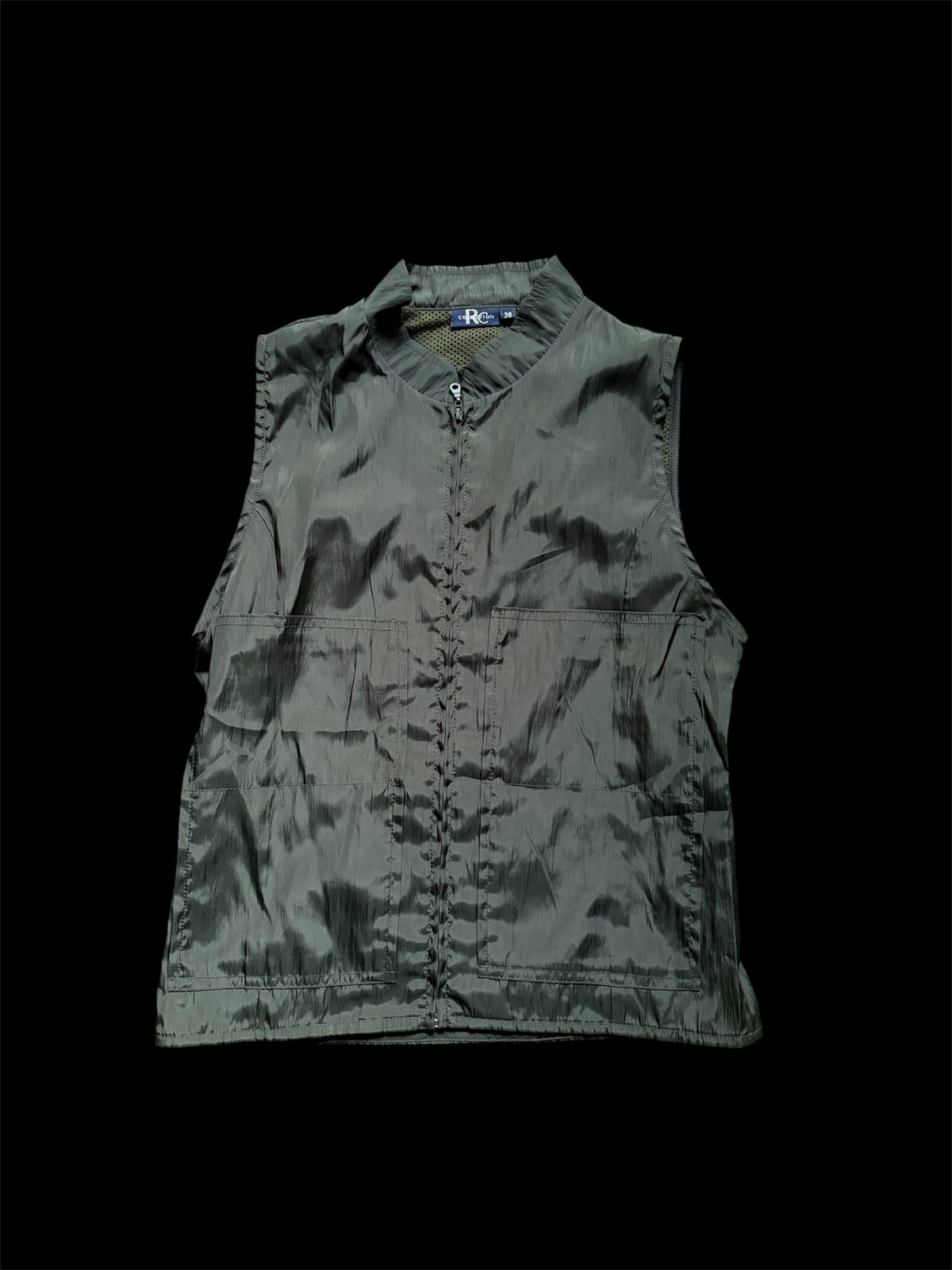 RC Collection Olive Green Zip-Up Utility Vest #13557