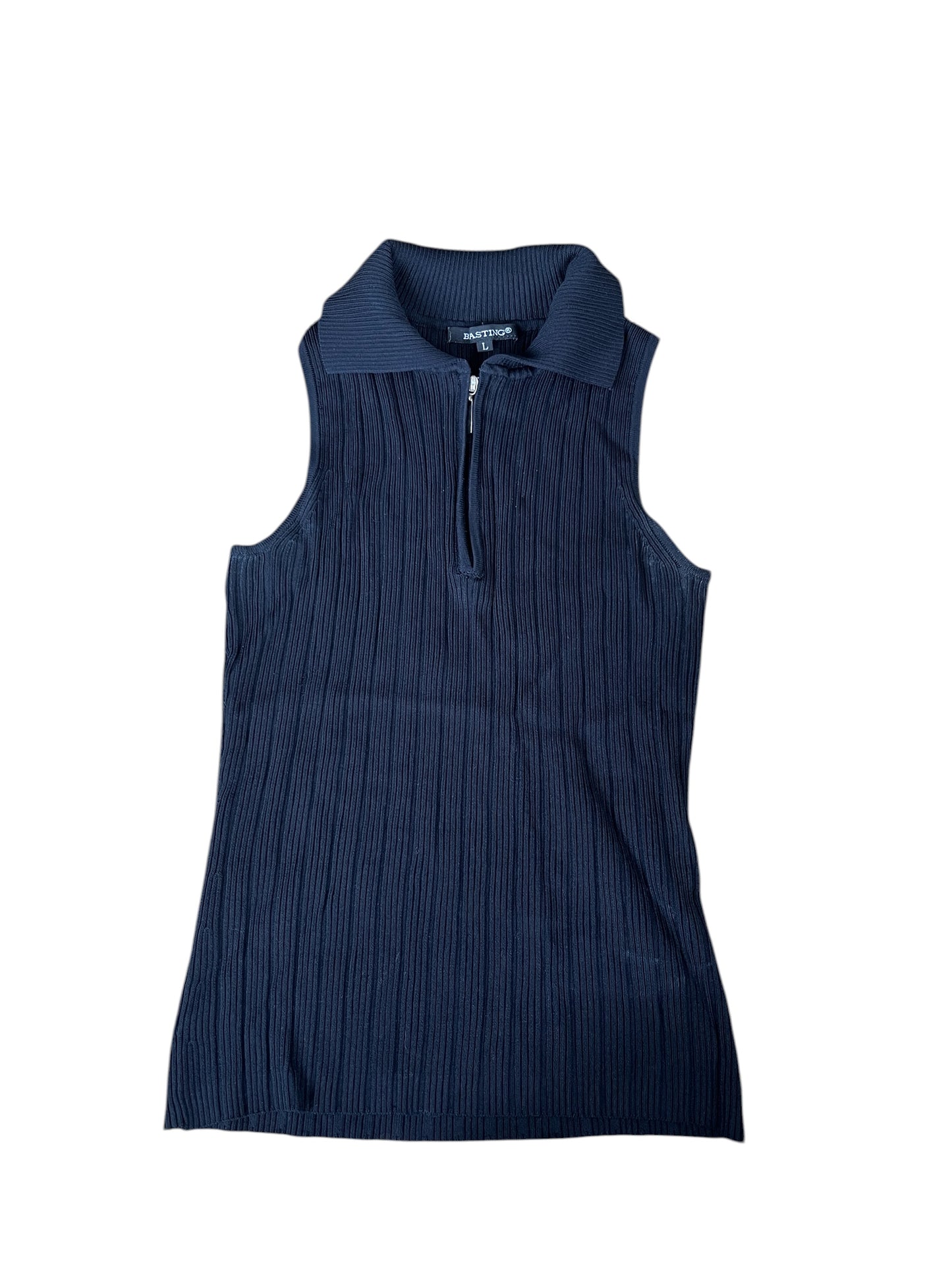 Navy Sleeveless Top #12168