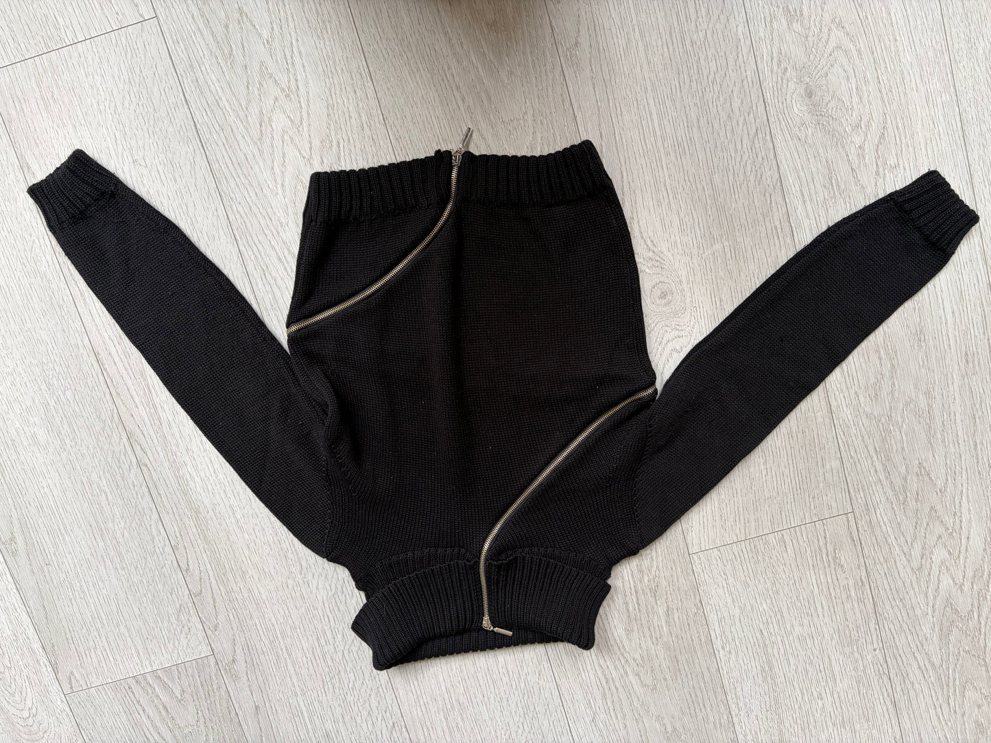 Zip Merino Wool Sweater #13173