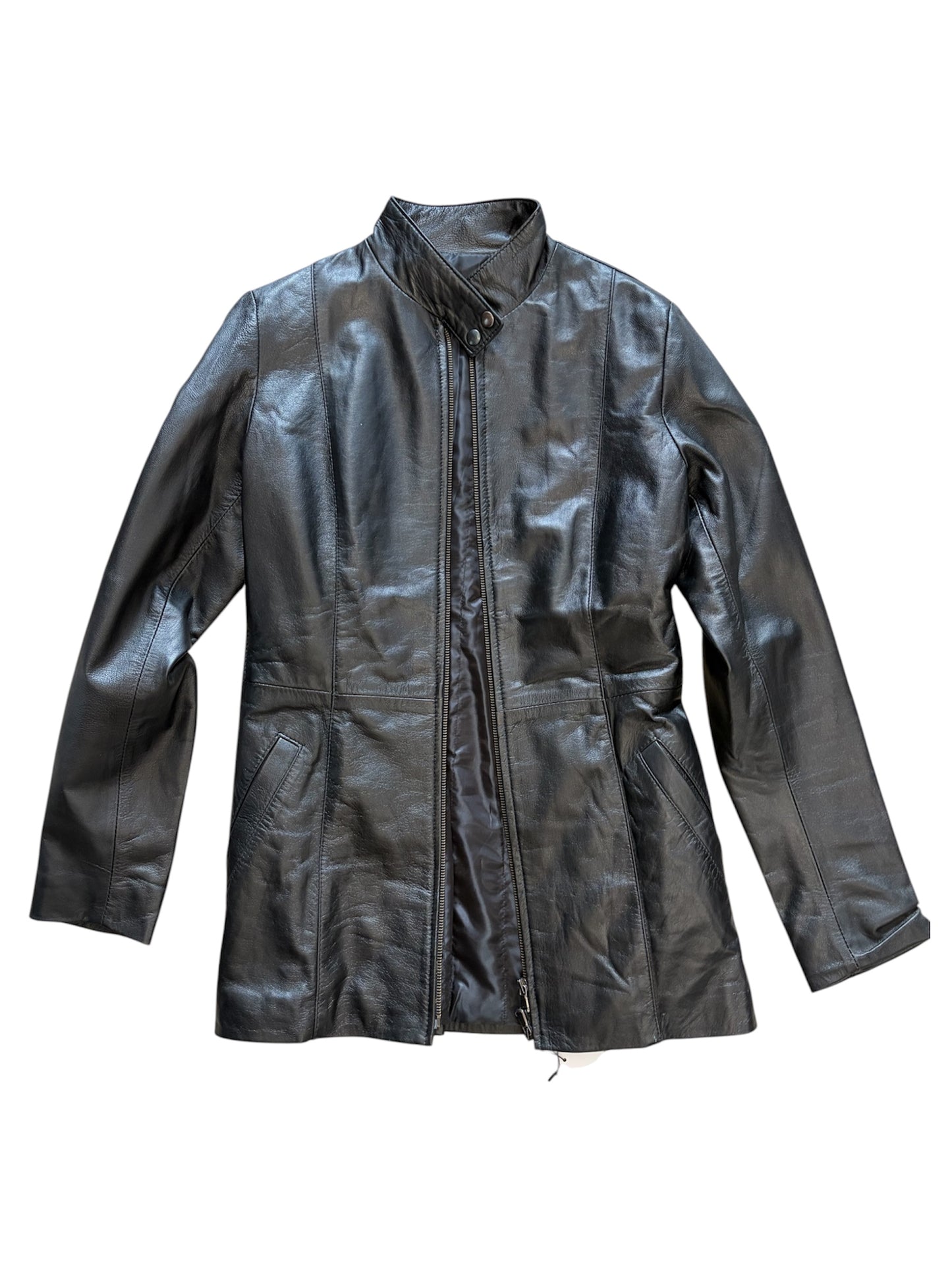 2000s Paris Match Leather Jacket #12428