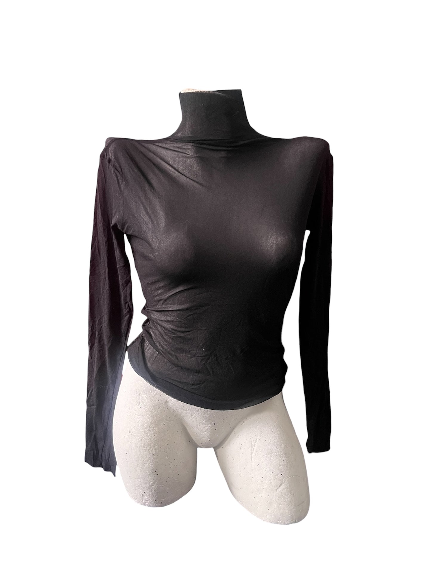 Black Mesh Top #11624