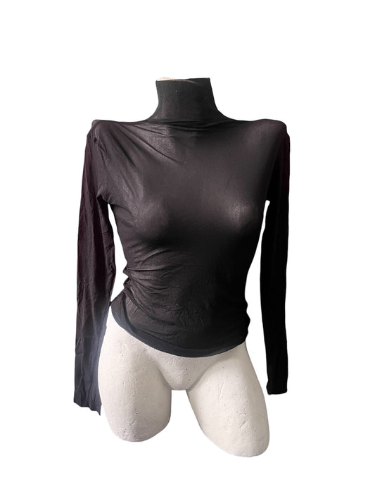 Black Mesh Top #11624